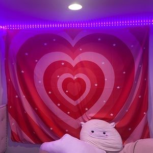 BIG Y2K heart tapestry